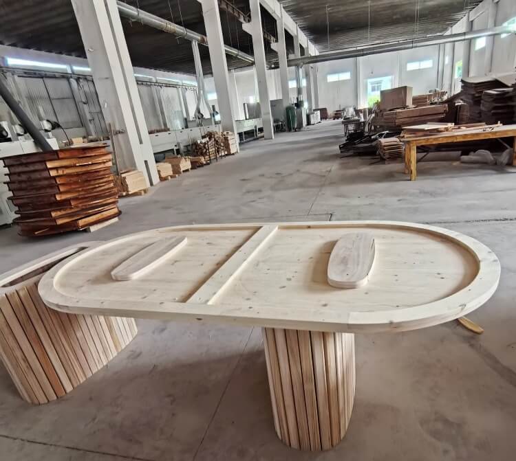Oval Wood Table