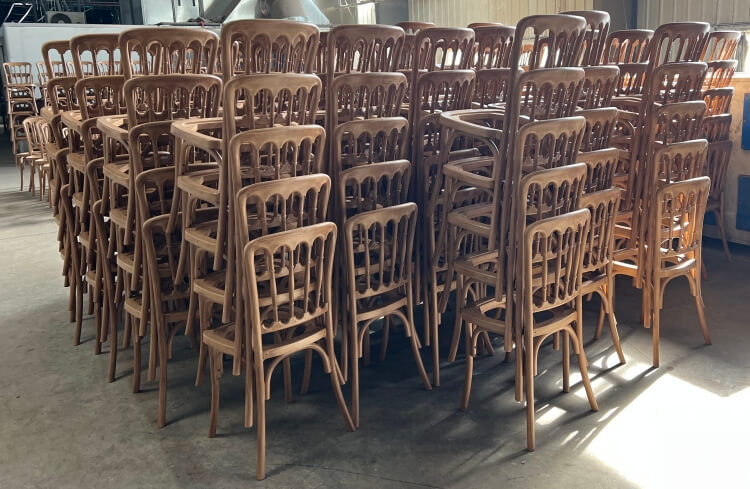 resin wedding napoleon chair