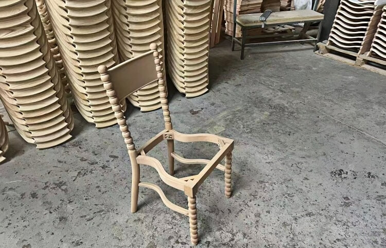 antique spool chairs