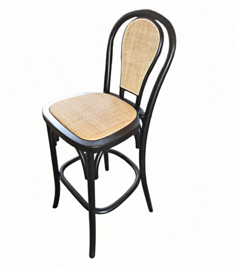French Bistro Cane Bar Stool Supplier