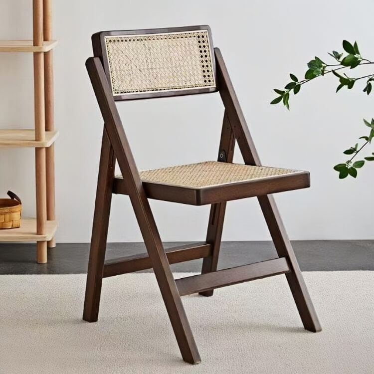 foldable rattan chair
