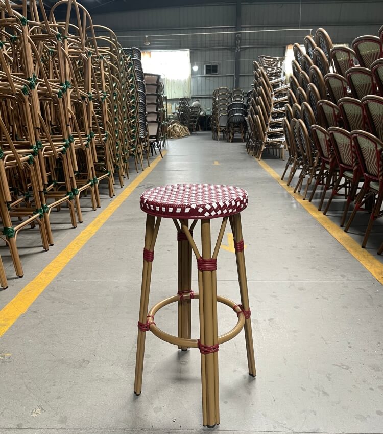 rattan bistro stool bulk