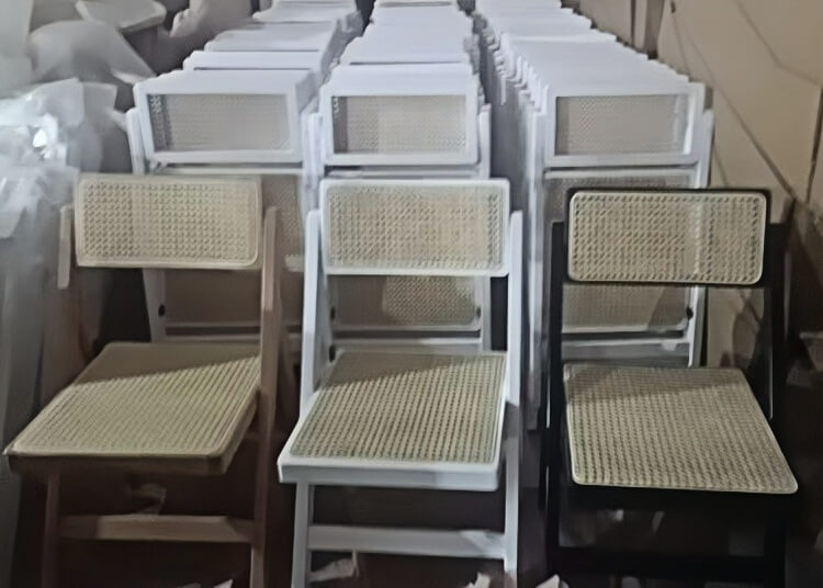 solid wood folding chair