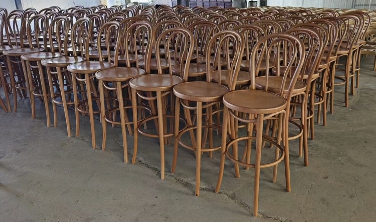 Bentwood Round Back Bar Stool