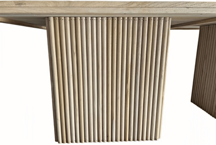 Ribbed Base Dining Table