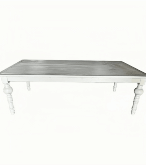 Farmhouse Dining Table With Turned Legs