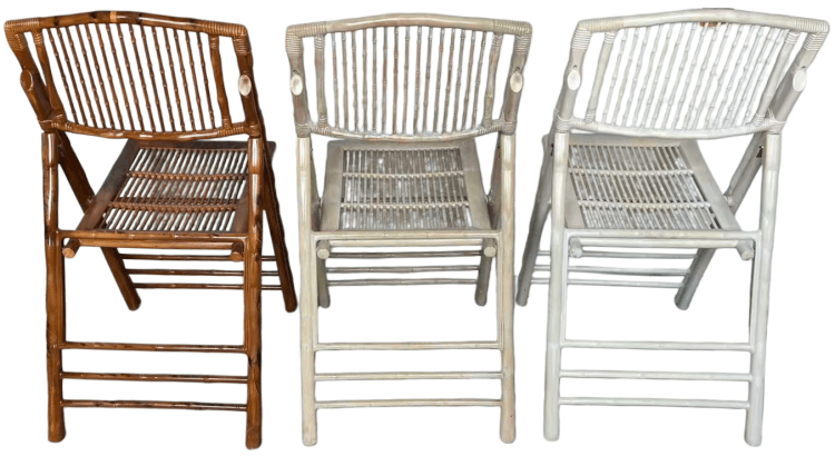 resin bamboo folding chair