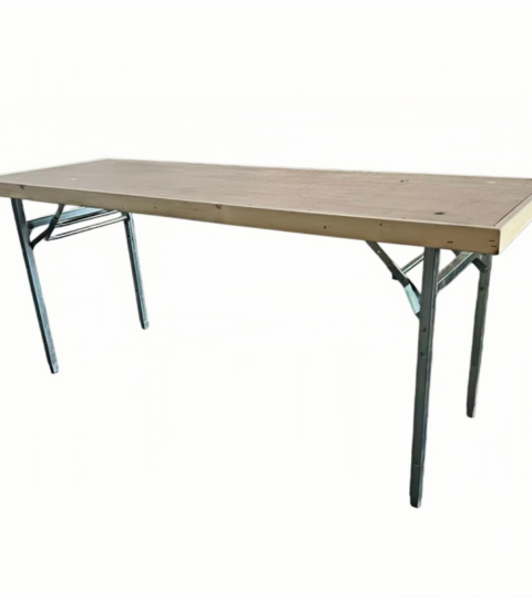 Adjustable Height Wood Folding Table