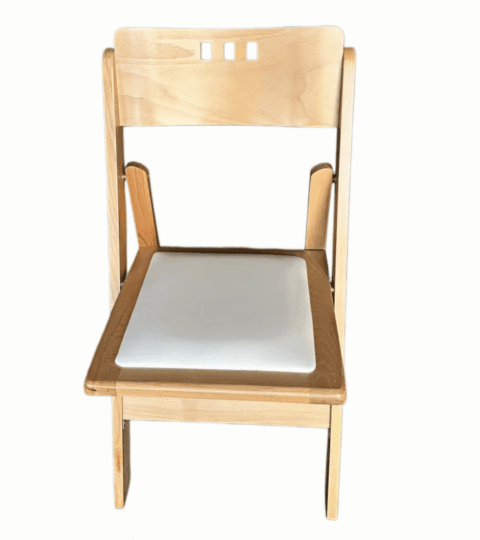3-Hole Wooden Folding Chair Wholesale