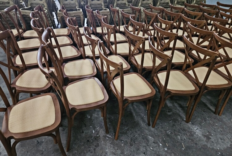 Resin Cross Back Chair Manufacturer
