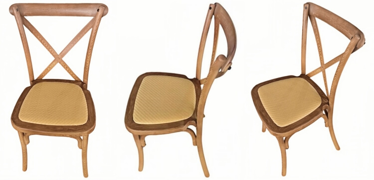 Resin Cross Back Wedding Chair