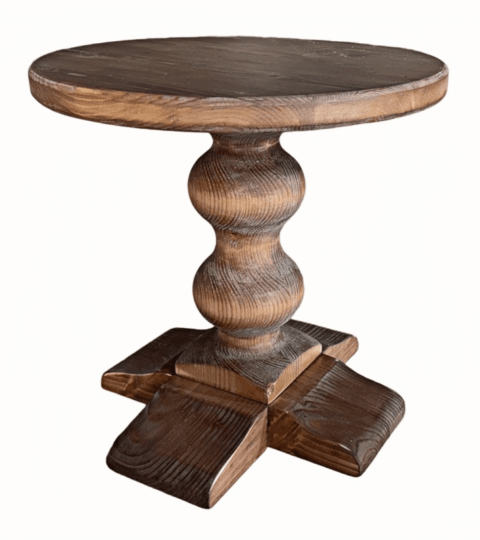Rustic Wooden Pedestal Table Manufacturer