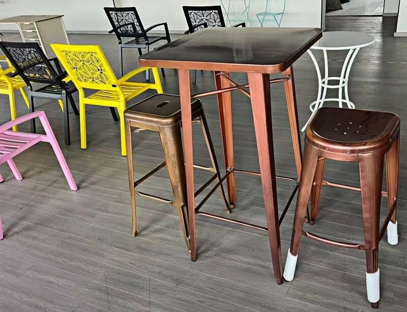industrial wood cafe furniture