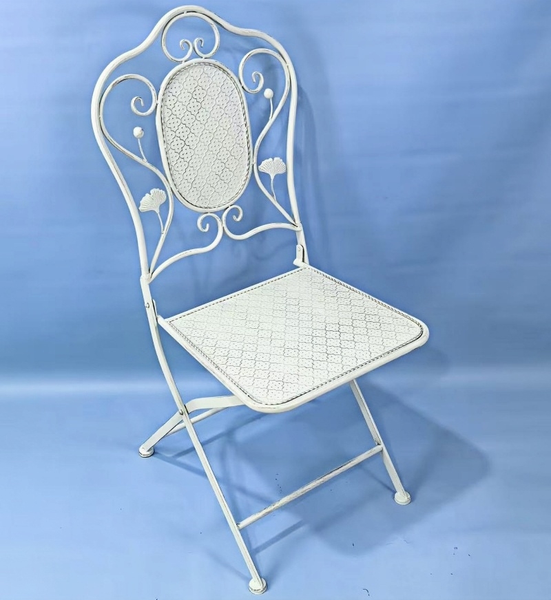 iron garden folding chair supplier