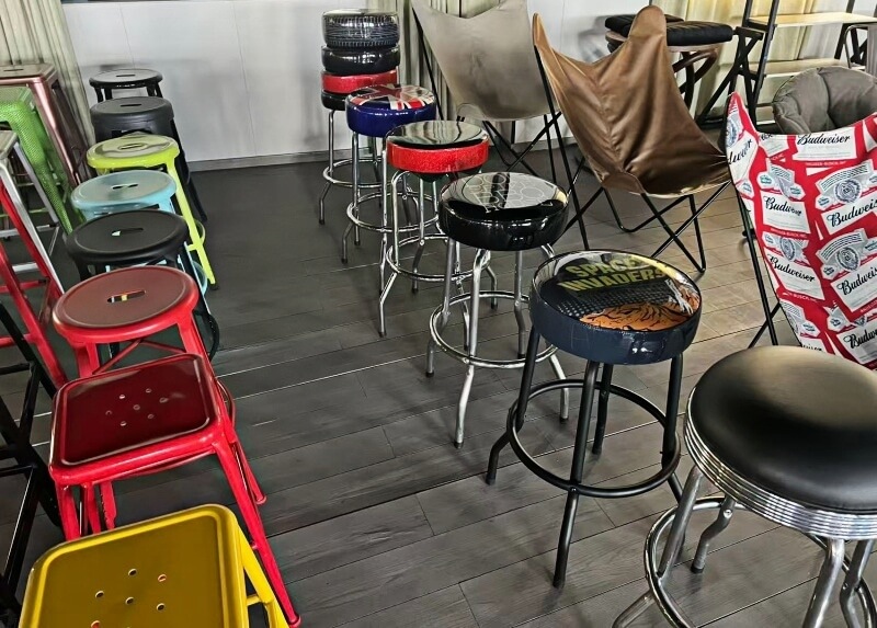 metal frame wood furniture