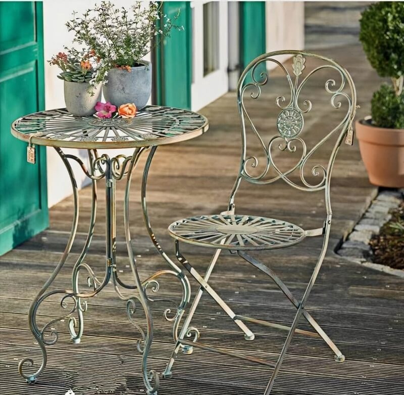 metal garden folding chair