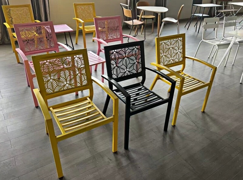 restaurant furniture set wood iron
