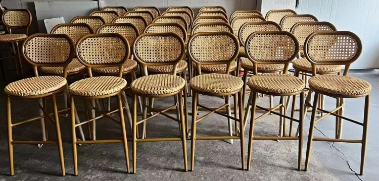Aluminum Woven Bar Stool Manufacturer