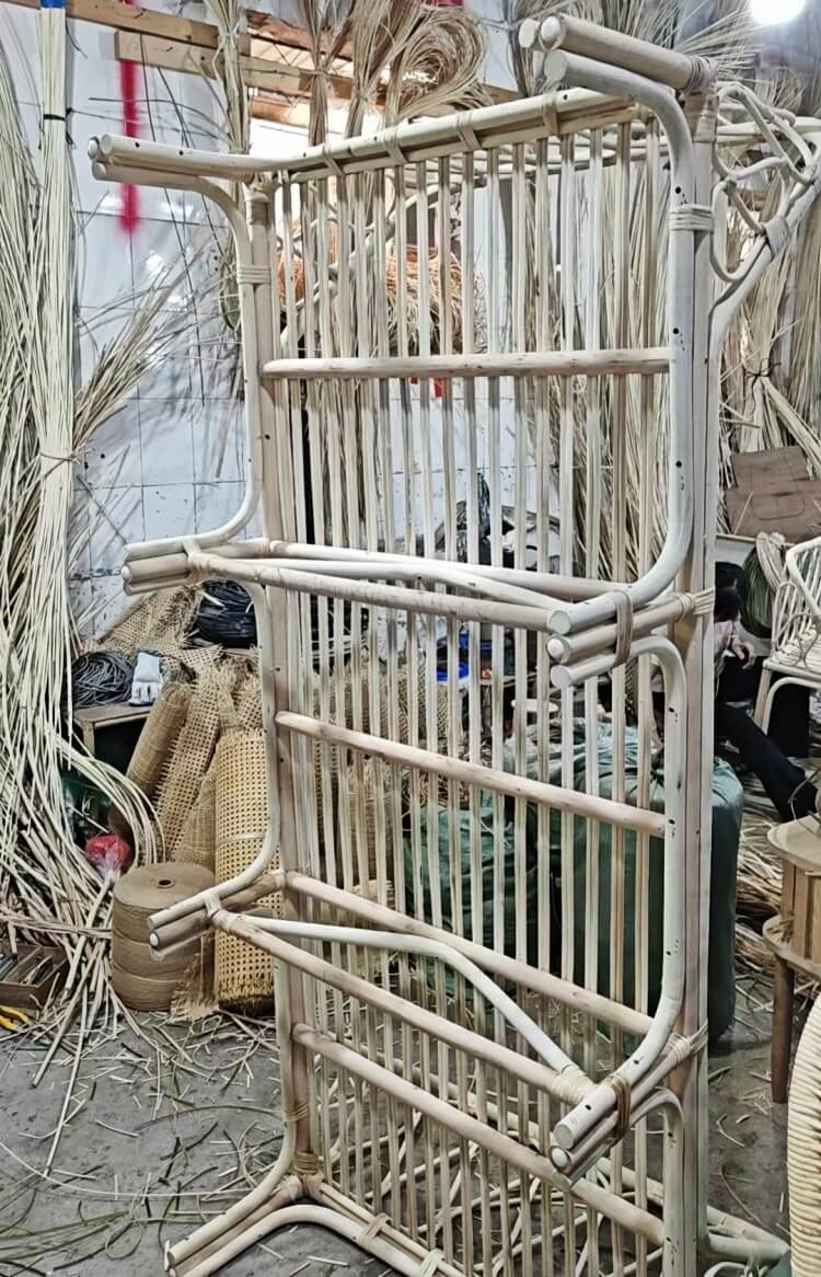 Custom Rattan Bed