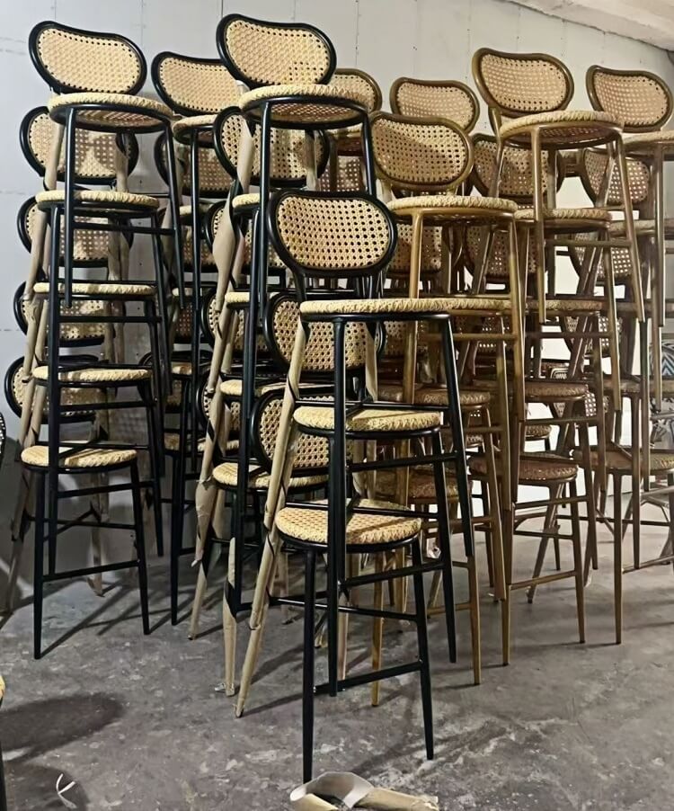 PE Rattan Counter Height Bar Stool Manufacturer