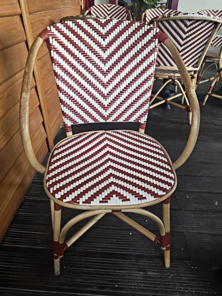 Rattan Armchair with Arms