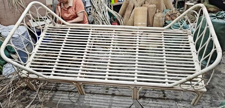 Rattan Single Bed