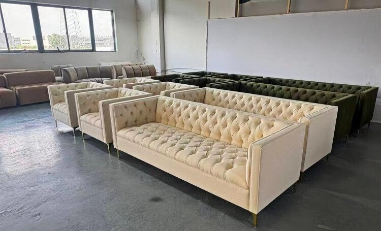 Upholstered Chesterfield Sofa