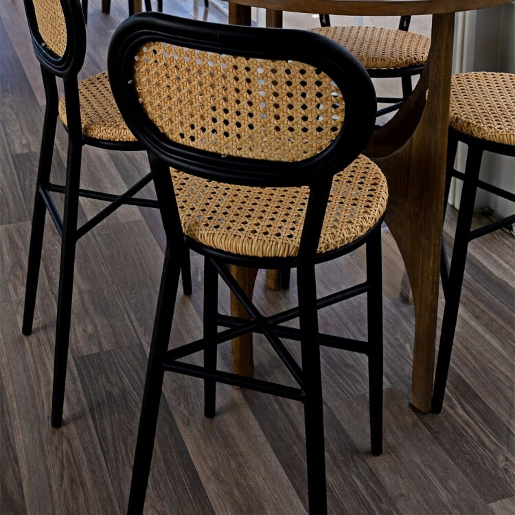 Woven Seat Bar Stool