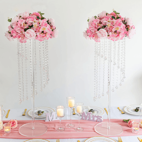 Clear Acrylic Flower Stand
