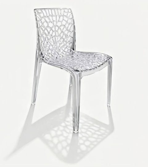 Clear Web Pattern Chair