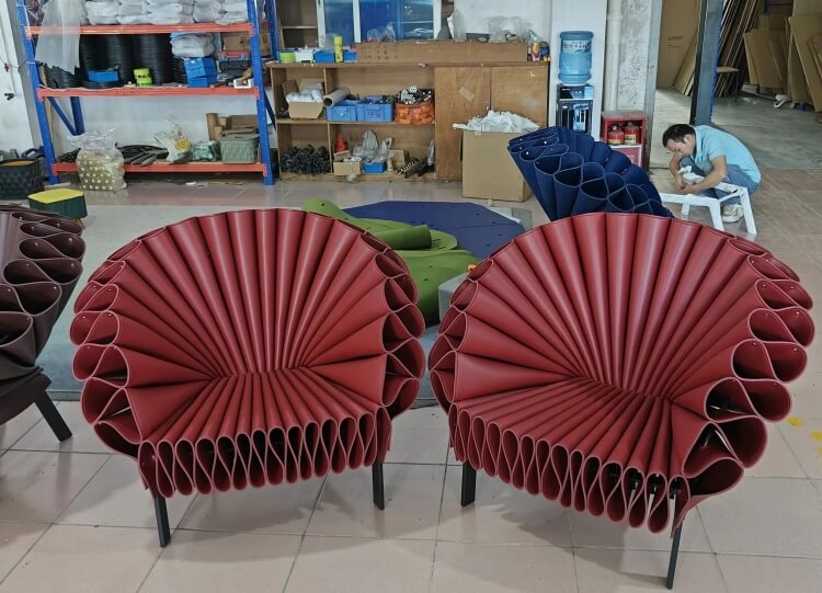 Contemporary Peacock Lounge Chair