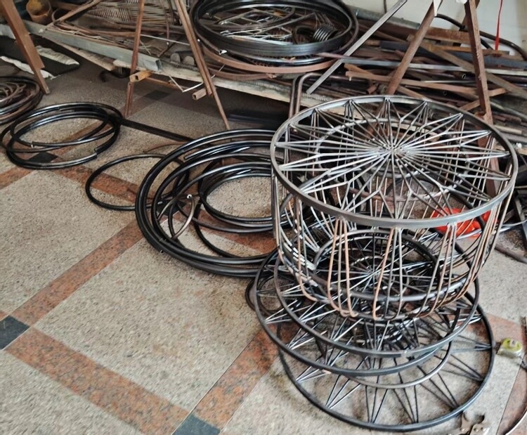 Geometric Metal Coffee Table