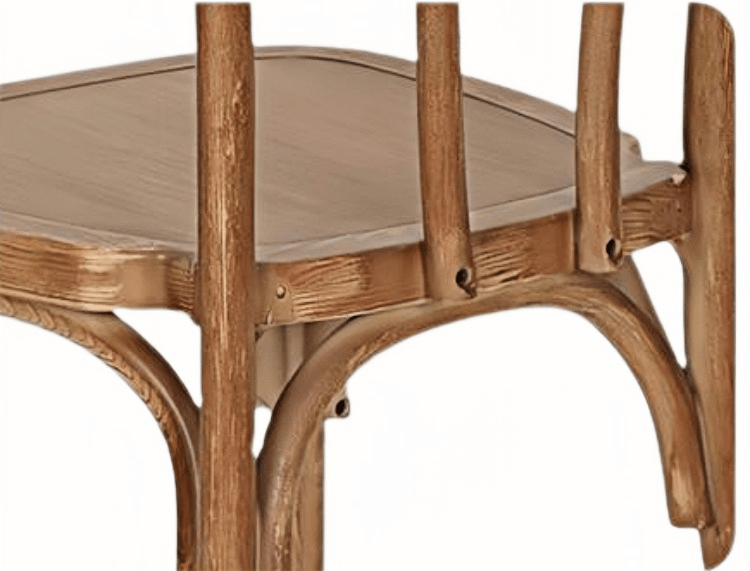 Scroll Back Resin Chair