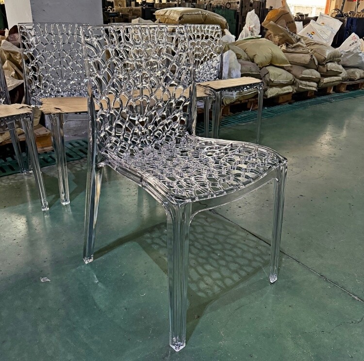 Transparent Ornate Back Chair