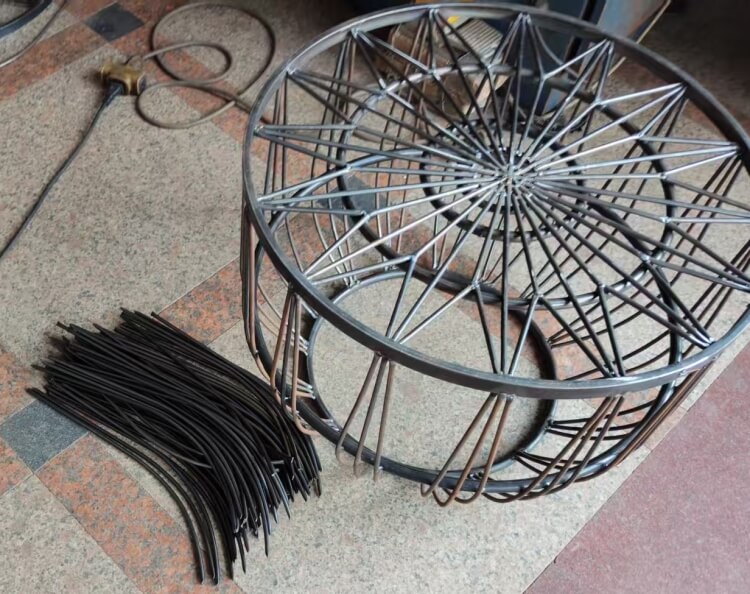 Wire Base Coffee Table