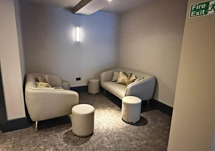 hotel lobby sofa