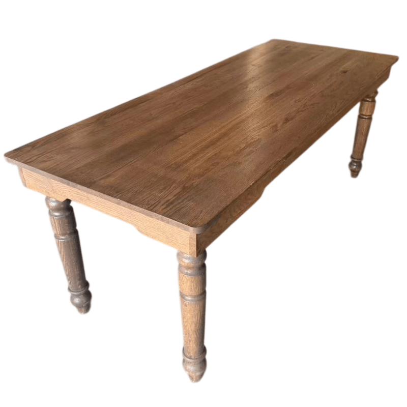 Turned Leg Dining Table - Image 4