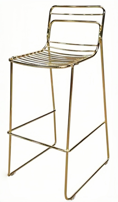 cushioned wire dining chair