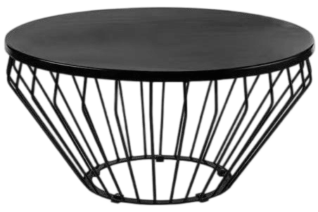 glass top wire side table