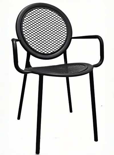horizontal wire back chair