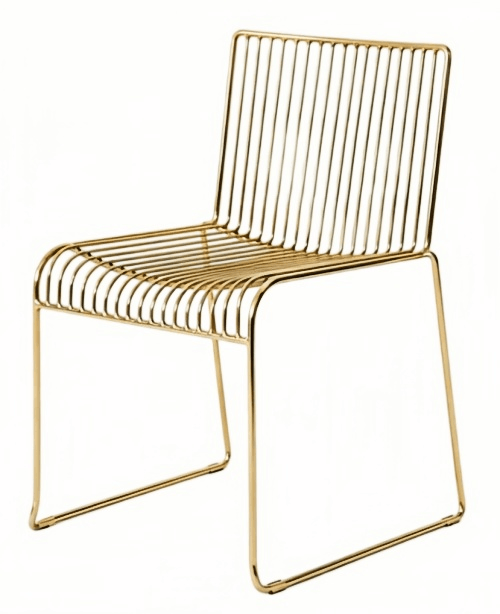 iron frame dining chair