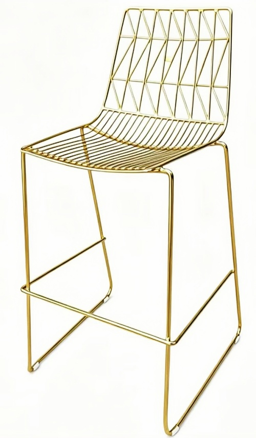 metal wire bistro chair