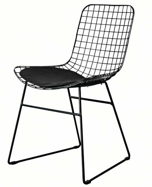 metal wirework seating