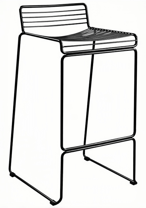 removable cushion wire chair