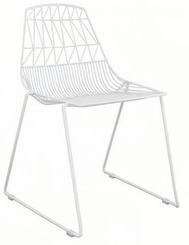 round back wire chair
