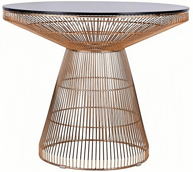 round metal wire table