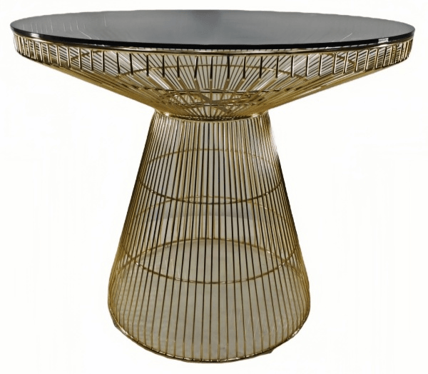 round wire side table