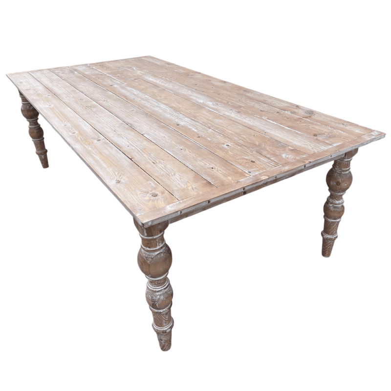 Turned Leg Dining Table - Image 6