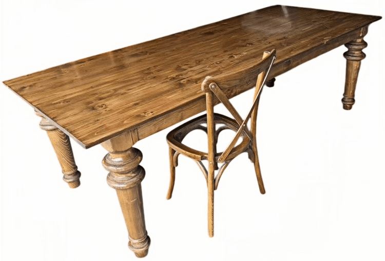 turned-leg-dining-table-front-view