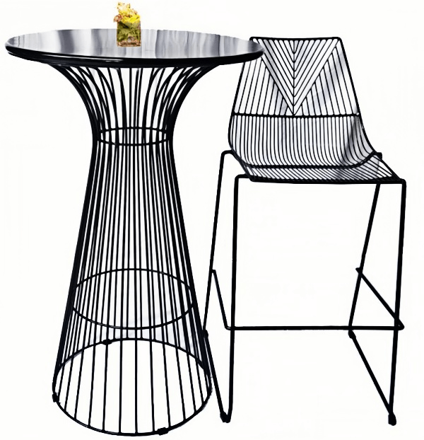 wire basket side table